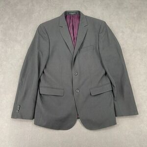 Aldo Conti Lexus Blazer Jacket Mens 42 Gray Lined Notch Lapel Business Formal